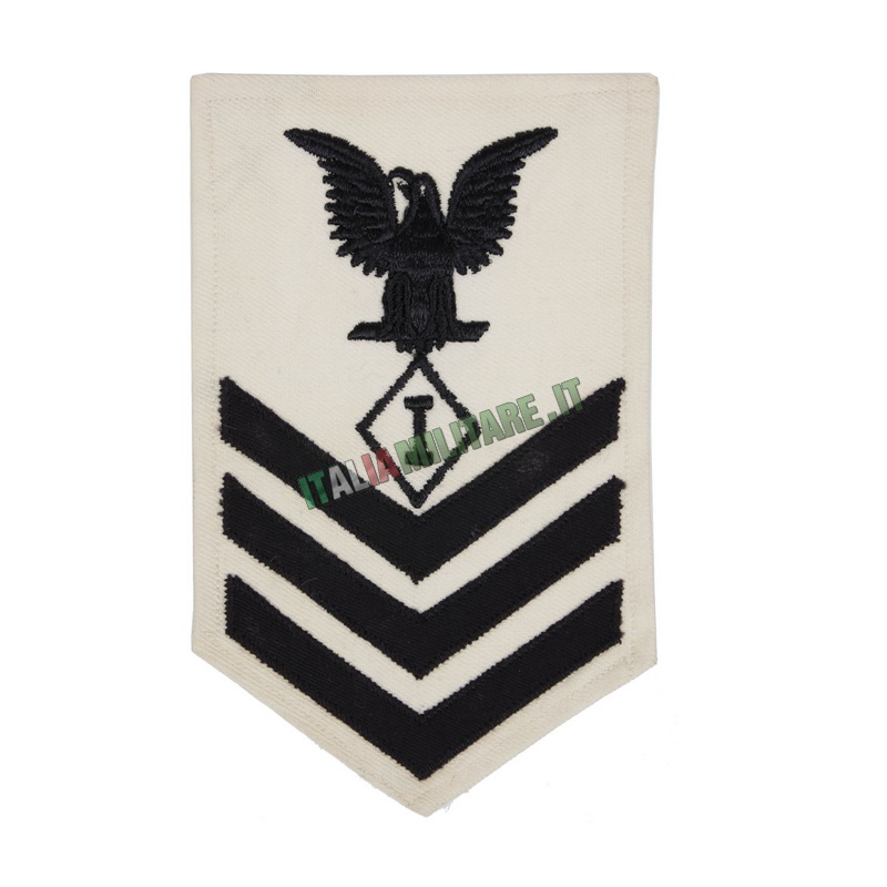 Patch Grado Sergente Maggiore "I" Operatore IBM US Navy Originale WWII