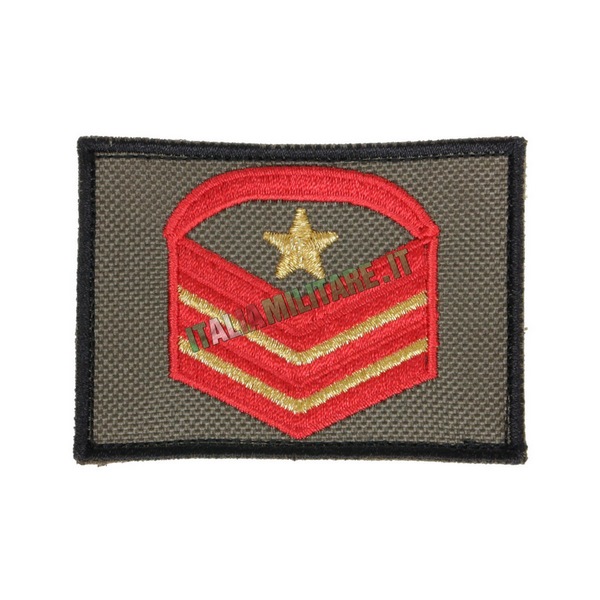 Grado a Scratch Rosso Esercito Italiano da Caporal Maggiore Capo Scelto QS