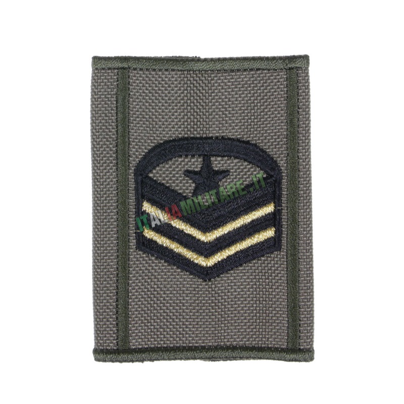 Grado Tubolare Verde Esercito da Caporal Maggiore Capo Scelto QS Nero