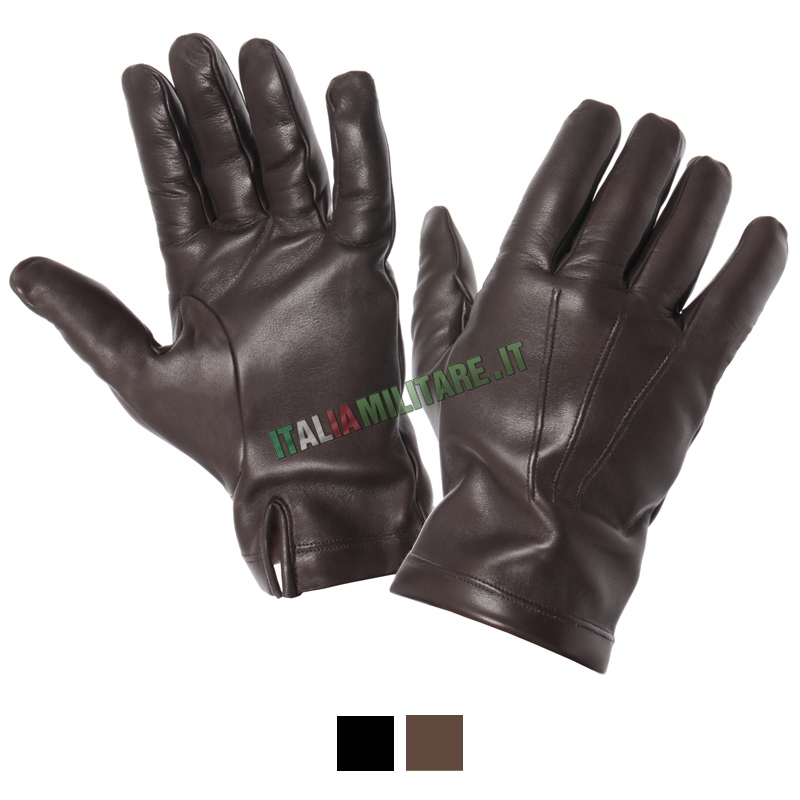 Guanti Ordinanza in Pelle Foderati Uomo