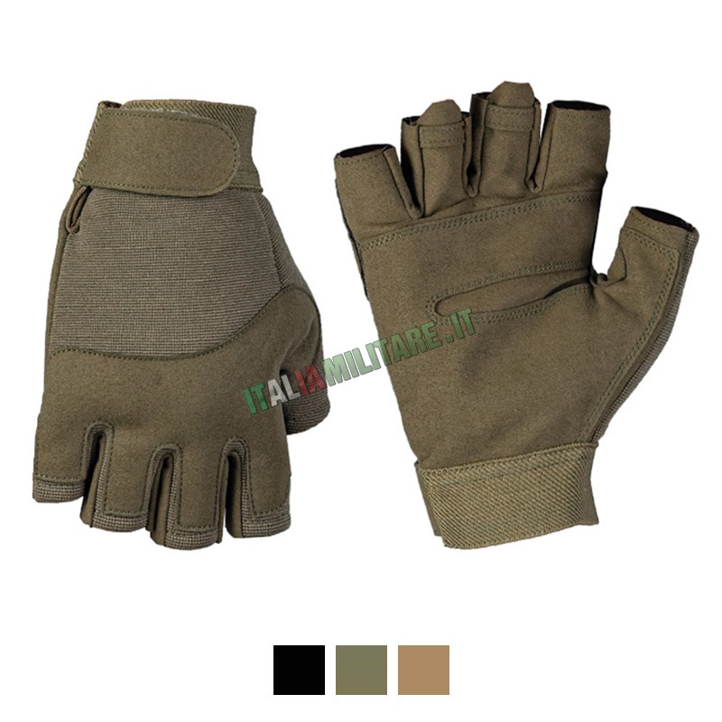 Guanti Protettivi ed Elastici MilTec - Mezze Dita