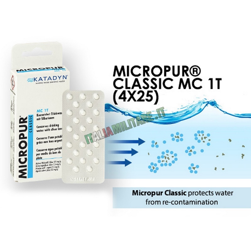 Pasticche per Depurare Acqua Micropur KATADYN - CONSERVAZIONE