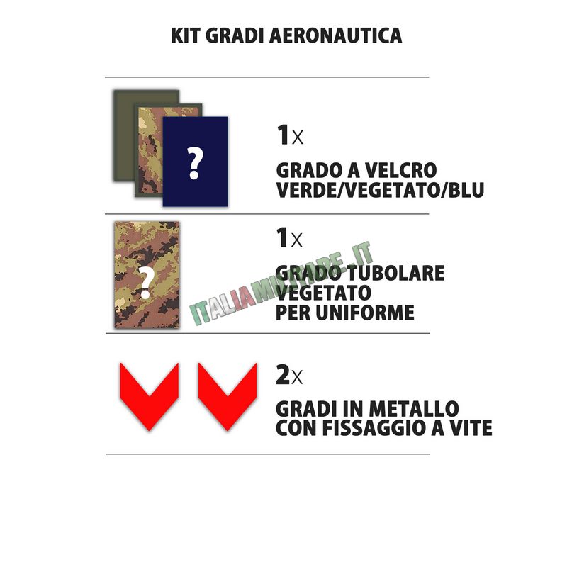 Kit Gradi Aeronautica Militare
