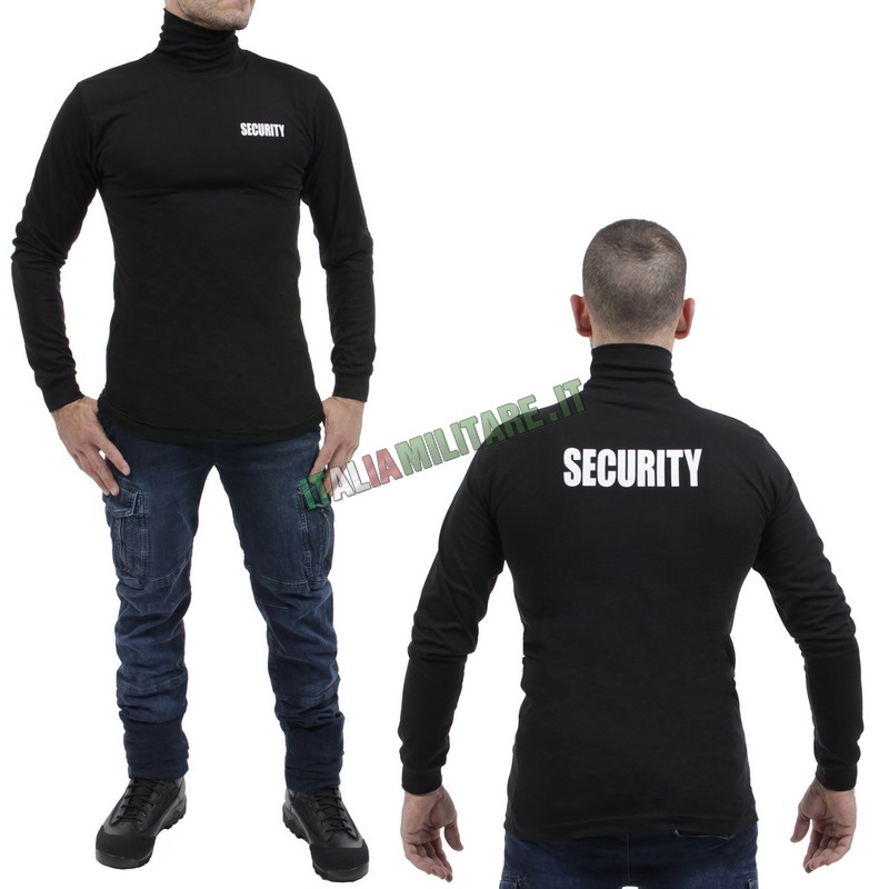 T-Shirt Security Manica Lunga