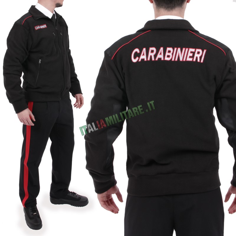 Maglia in Pile Carabinieri OMD con Zip e 4 Tasche