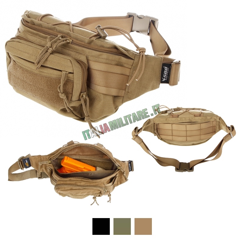Marsupio in Cordura Militare SBB T3 con Fondina