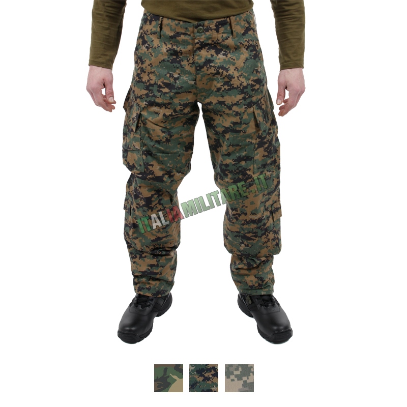 Pantaloni Militari 100% Cotone RipStop MilTec - Mimetici