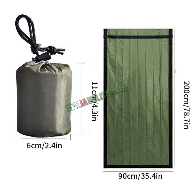 Mini Sacco a Pelo di Emergenza