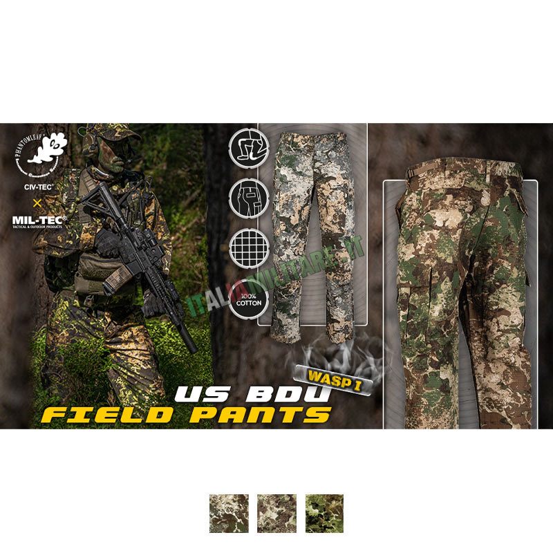 Pantaloni Militari BDU MilTec - Phantomleaf