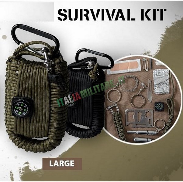 Kit di sopravvivenza survival paracord grande - Kit completi