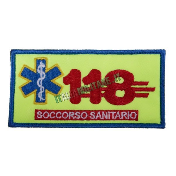 Patch Toppa 118 Soccorso Sanitario - Alta Visibilità Gialla