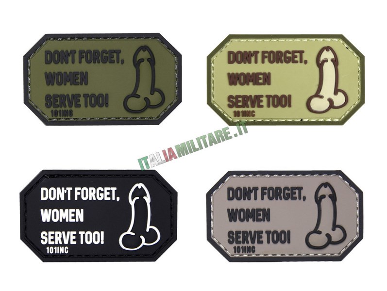 Patch Don't Forget Woman... in Pvc