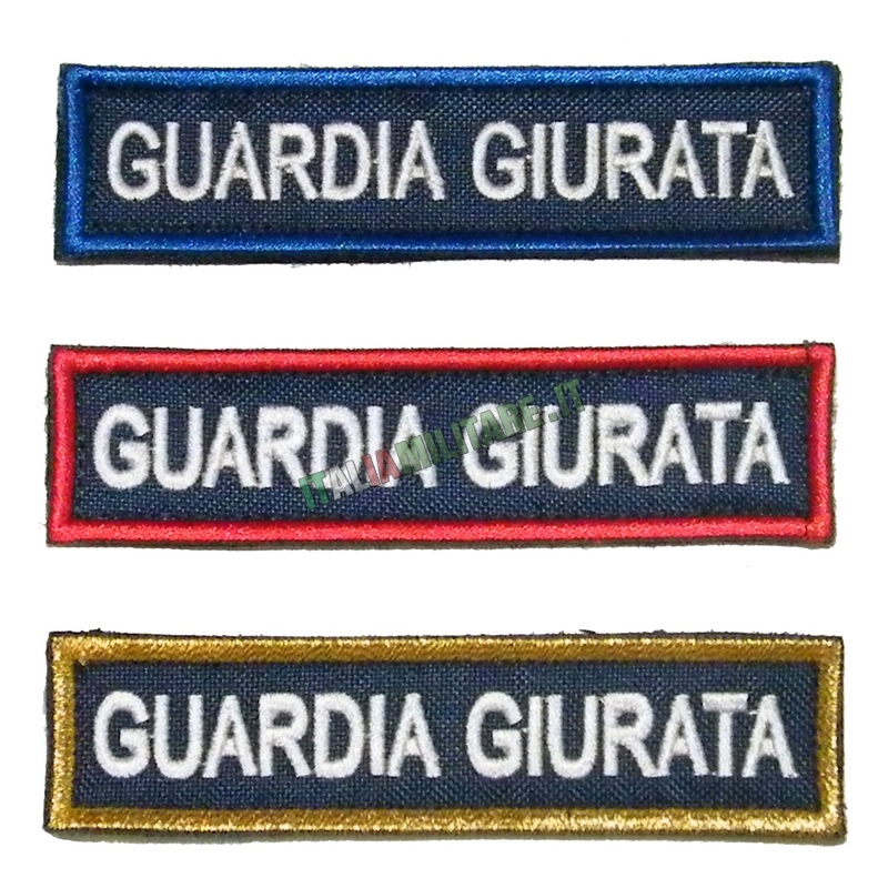 Patch Guardia Giurata