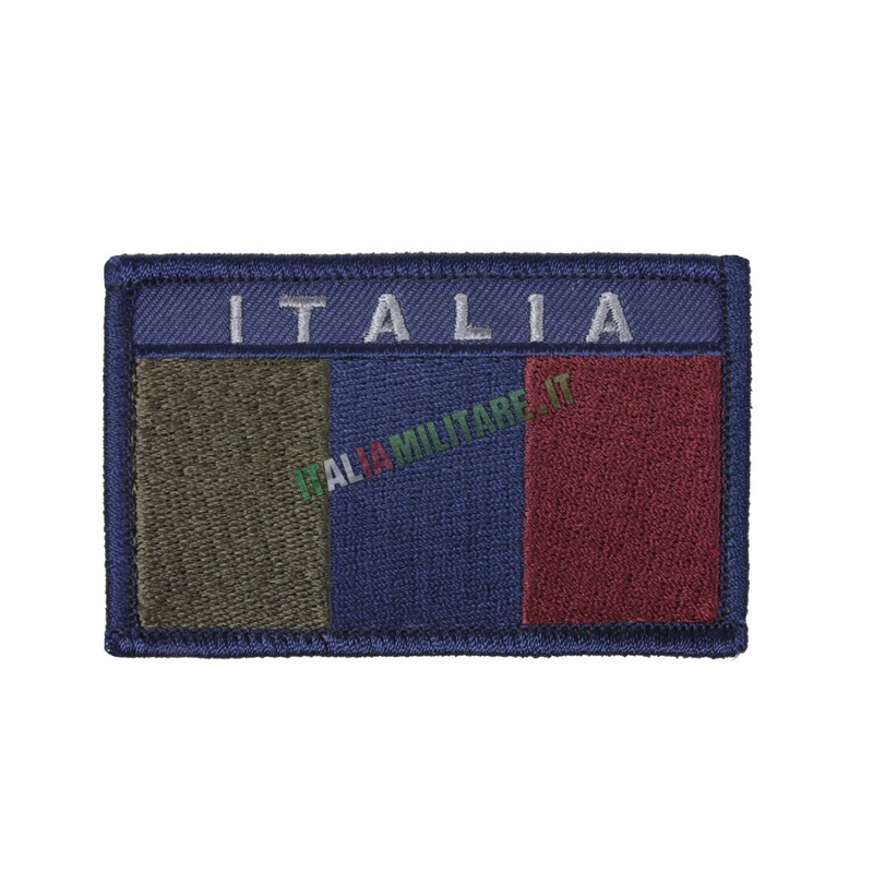 Patch Militare Bandiera Italia Rettangolare Blu