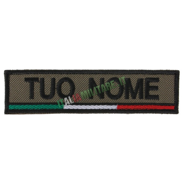 Patch Personalizzata Nome Gruppo Bandiera Sotto - Verde