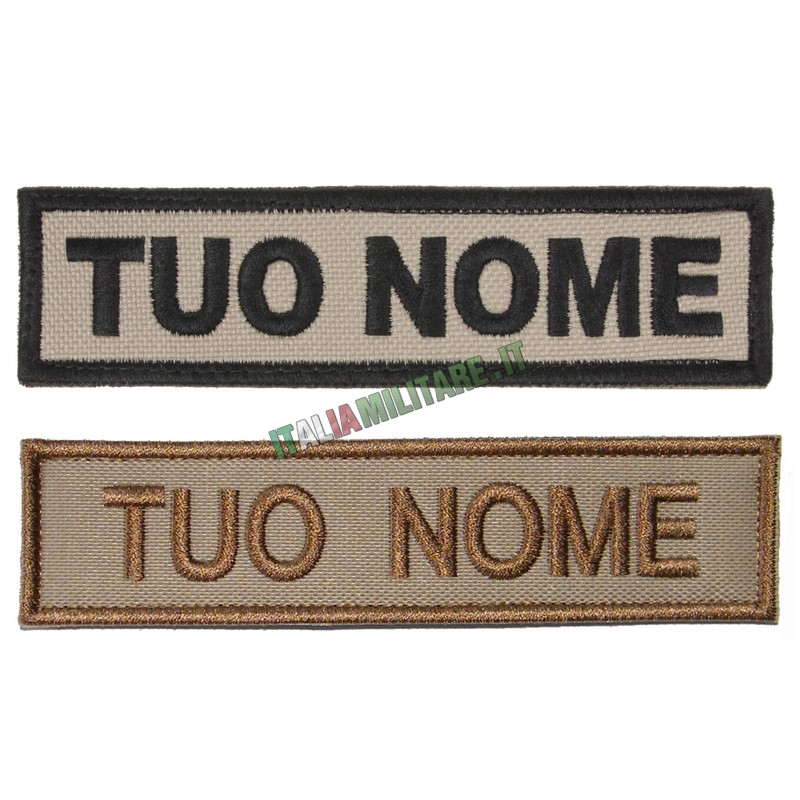 Patch Personalizzata Nome - Tan Desert