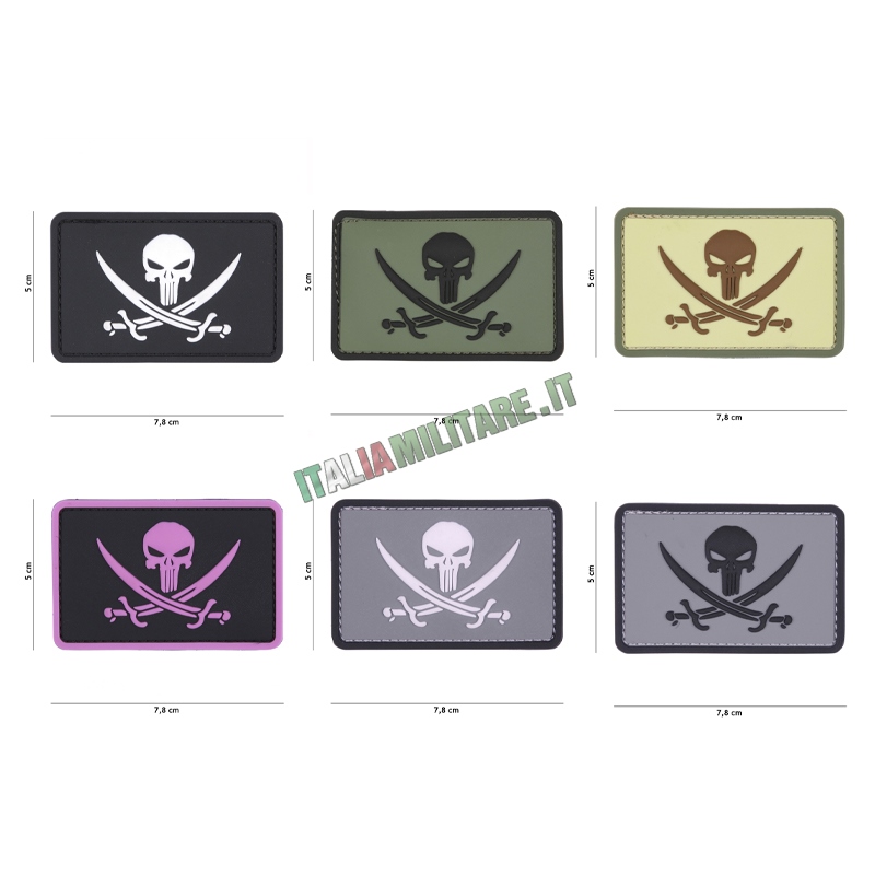Patch Punisher Pirate in Pvc