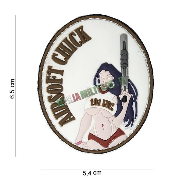 Patch Airsoft Chick in Pvc