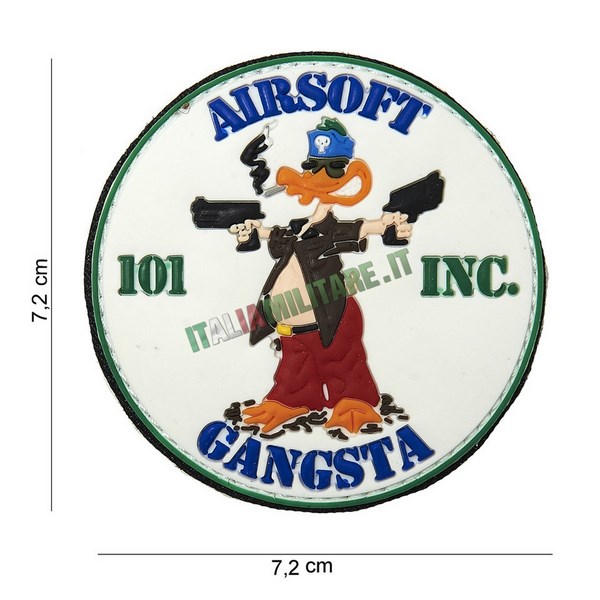 Patch Airsoft Gangsta in Pvc