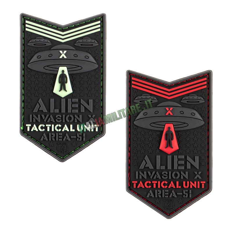 Patch Alien Invasion X-Files In Pvc