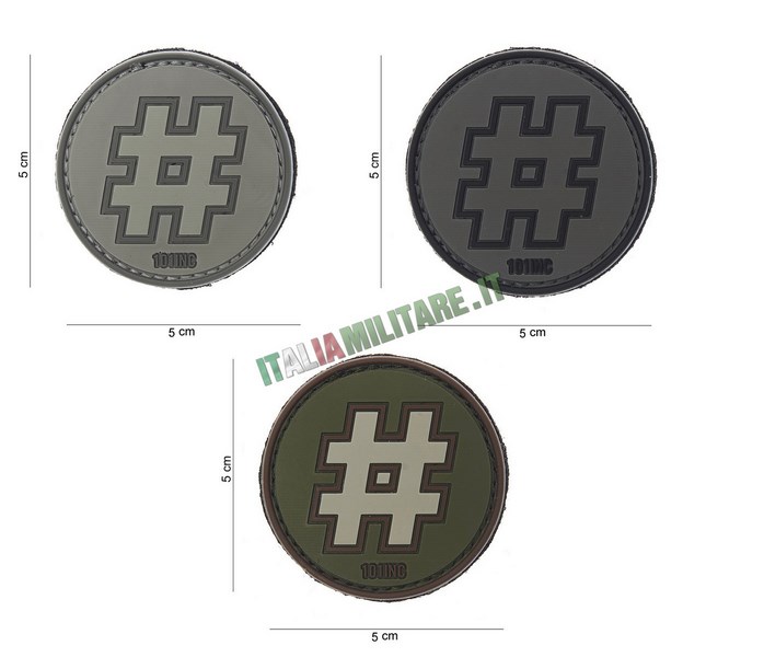 Patch Hashtag in Pvc