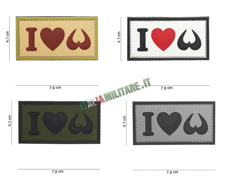 Patch I Love Boobies in Pvc