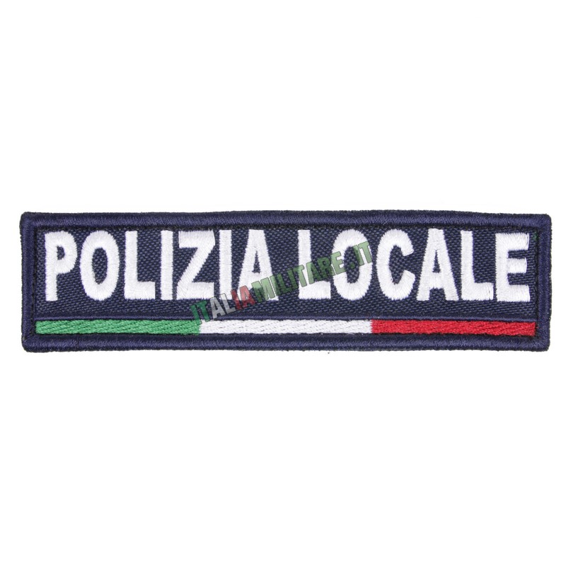 Patch Polizia Locale con Bandiera Italiana