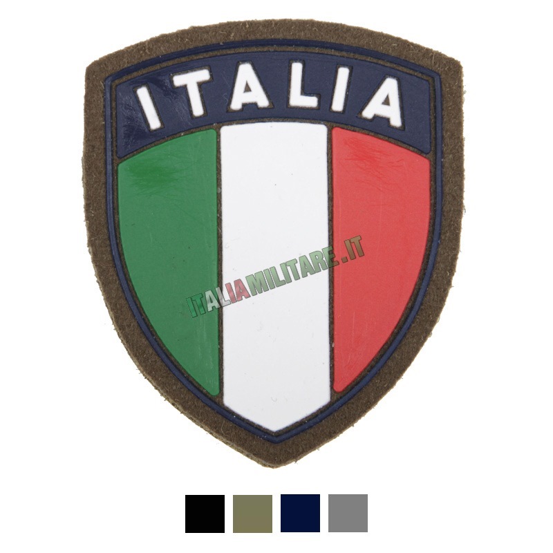 Scudetto Patch ITALIA in Plastica Morbida - Made in Italy