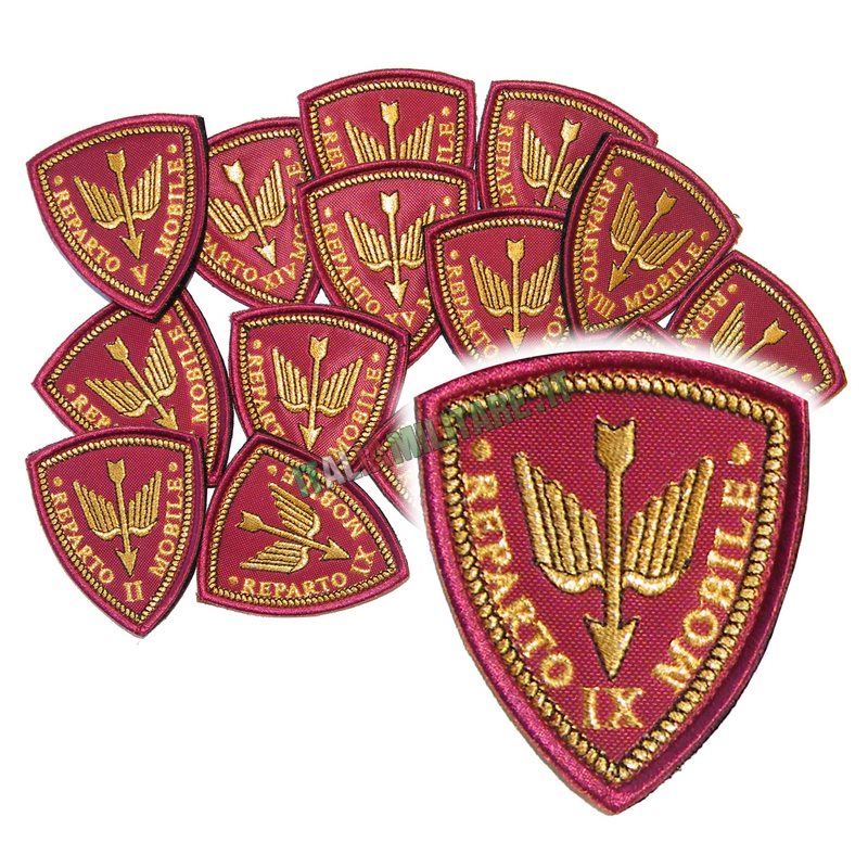 Patch Scudetto Reparto Mobile Polizia - Numero Reparto a Scelta