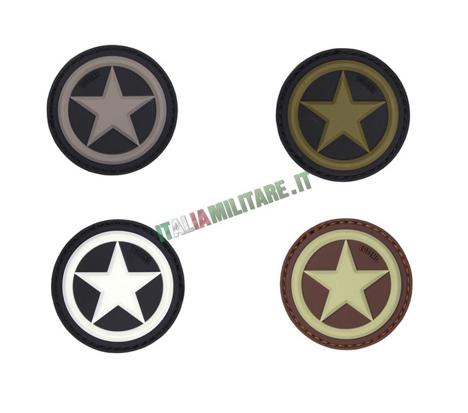 Patch Stella Militare Americana in Pvc