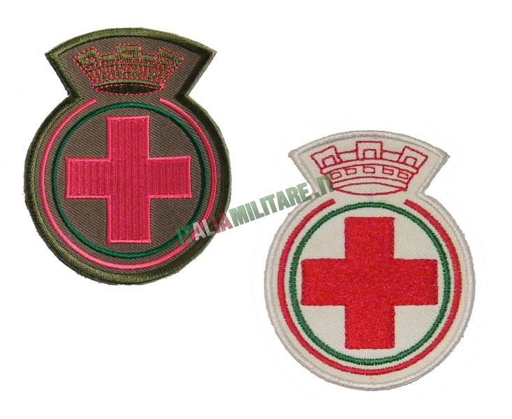Patch Croce Rossa Militare con Corona
