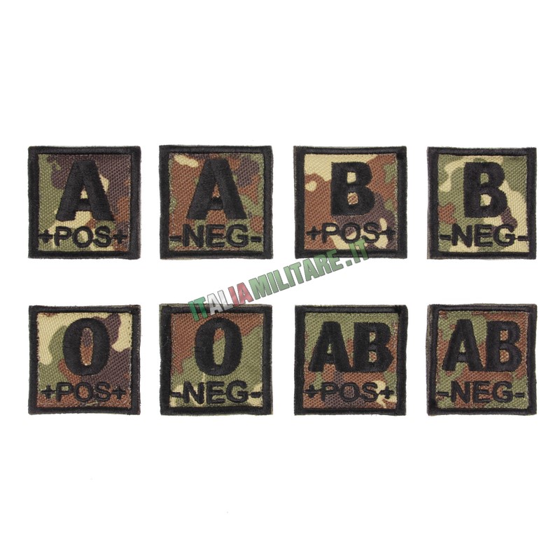 Patch Gruppo Sanguigno 4 x 4 cm Vegetato