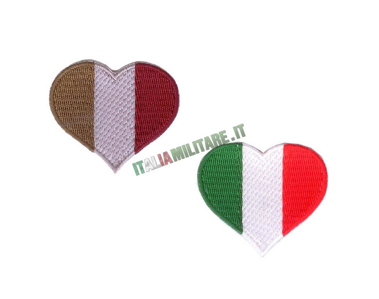 Patch Bandiera Cuore Italia