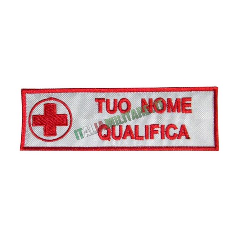 Patch Personalizzata Croce Rossa Nome e Qualifica