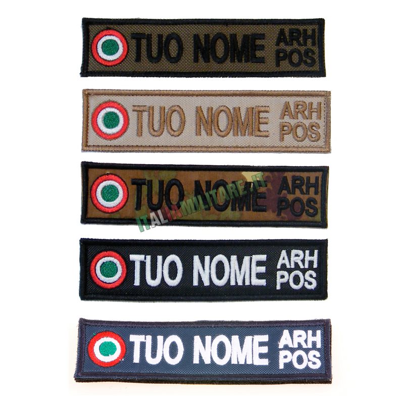 Patch Personalizzata Aeronautica Nome e GrRh