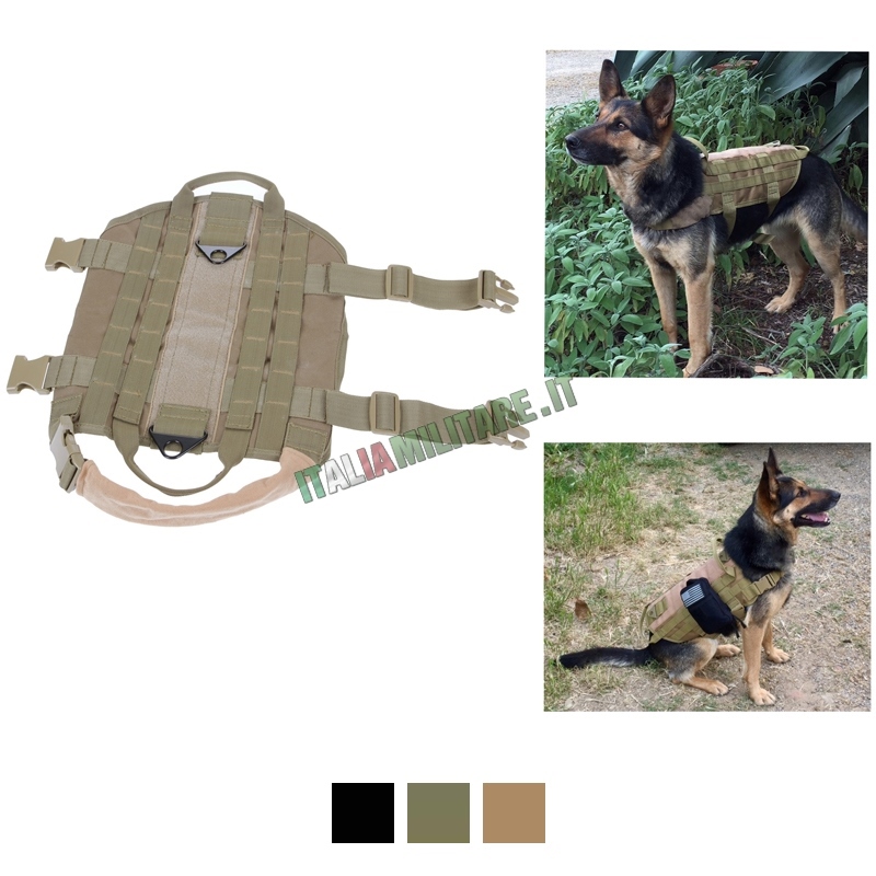 Pettorina Militare Modulare per Cane