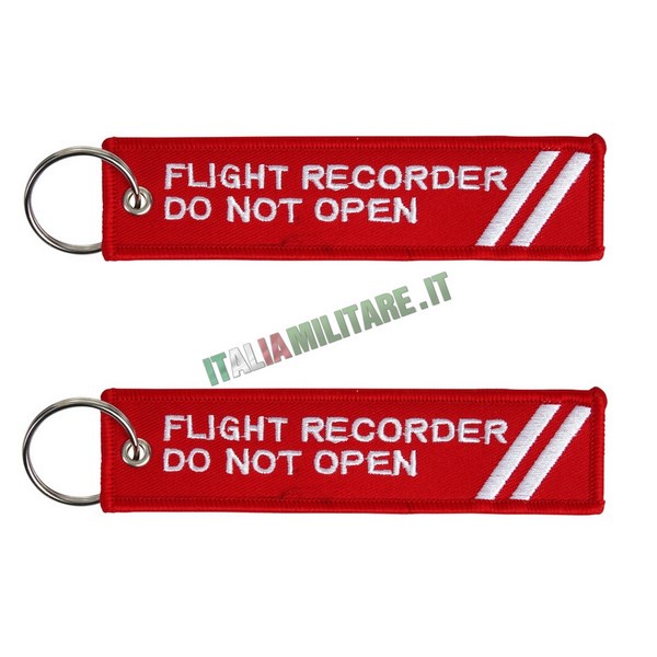 Portachiavi Flight Recorder Do Not Open