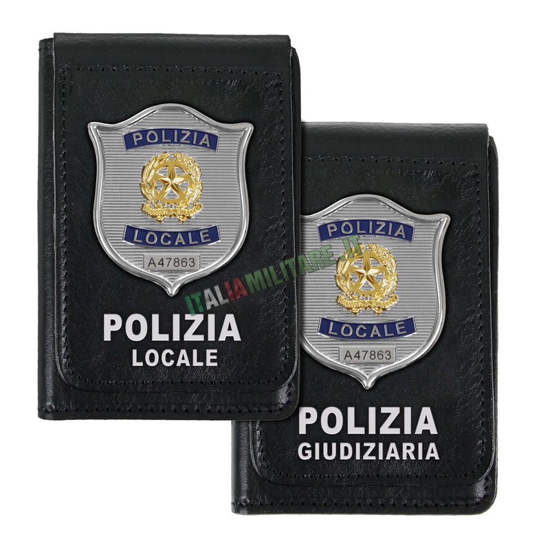Portafoglio Porta Distintivo Polizia Locale/Giudiziaria Ascot 600/600V