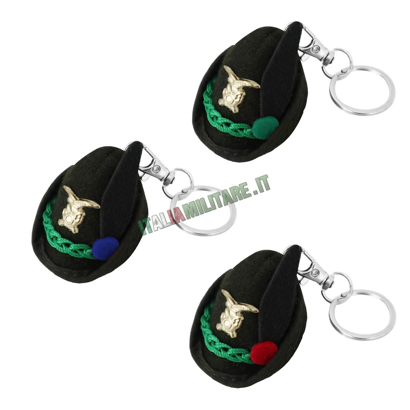 Portachiavi Cappello Alpino con Nappina