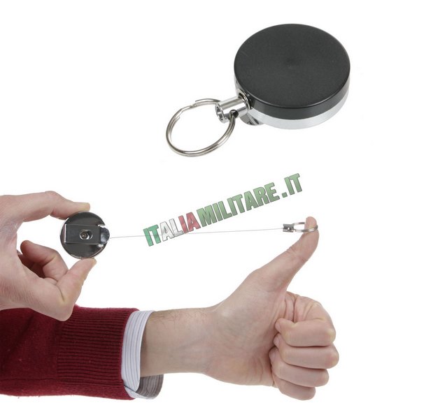 Portachiavi Retrattile con Clip da Cintura