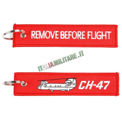 Portachiavi Remove Before Flight CH47