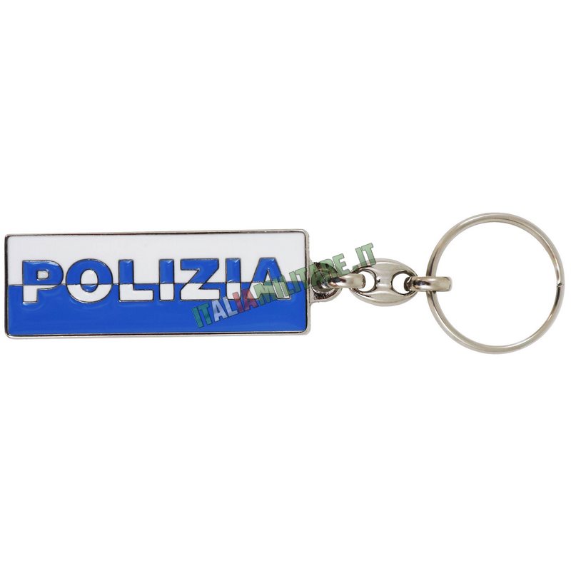Portachiavi Polizia di Stato in Metallo