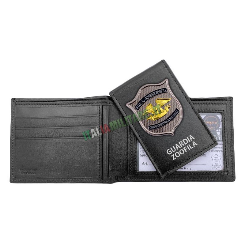 Portafoglio con Porta Distintivo Estraibile Guardia Zoofila 560