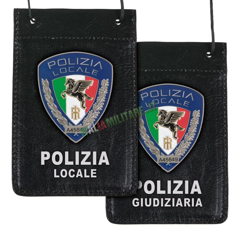 Porta Distintivo Da Collo Nuova Polizia Locale/Giudiziaria Ascot 602