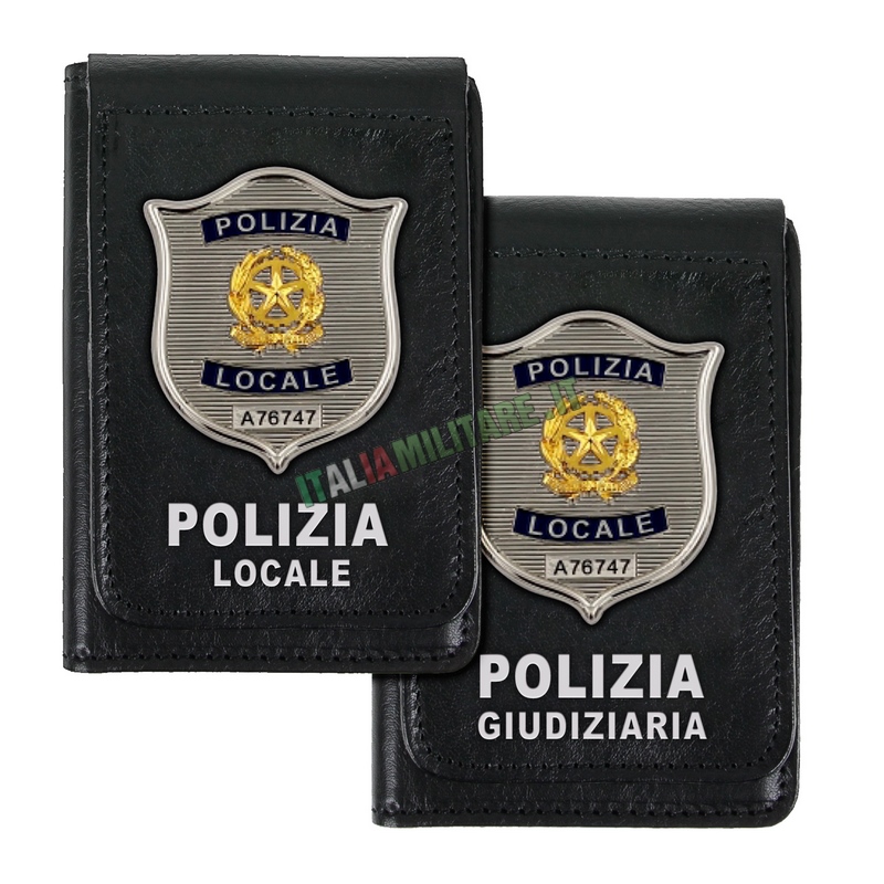 Portafoglio Porta Distintivo Polizia Locale/Giudiziaria Ascot 600/600V