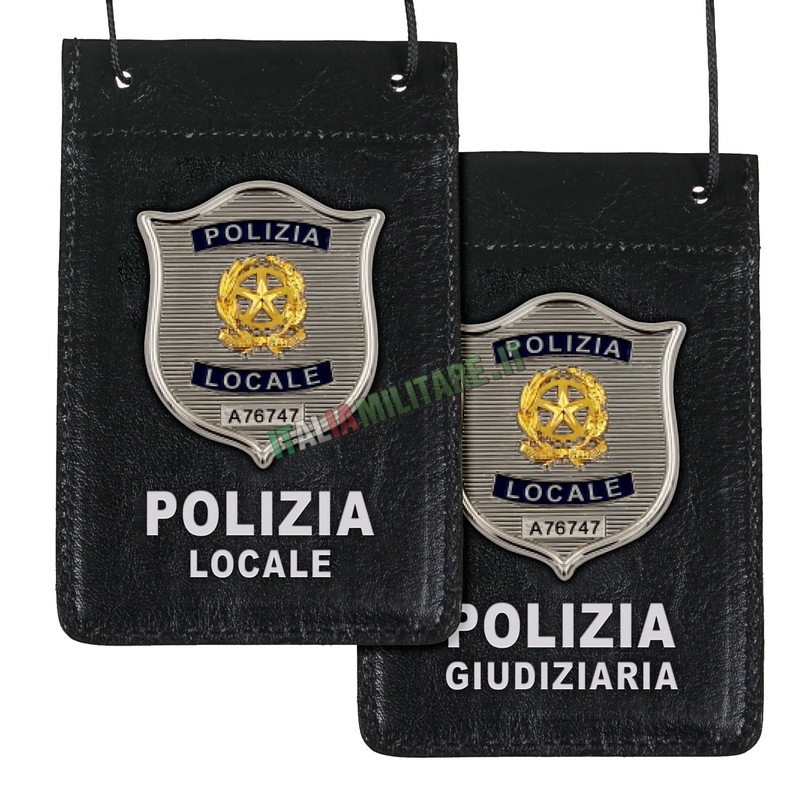 Porta Distintivo Da Collo Polizia Locale/Giudiziaria Ascot 602