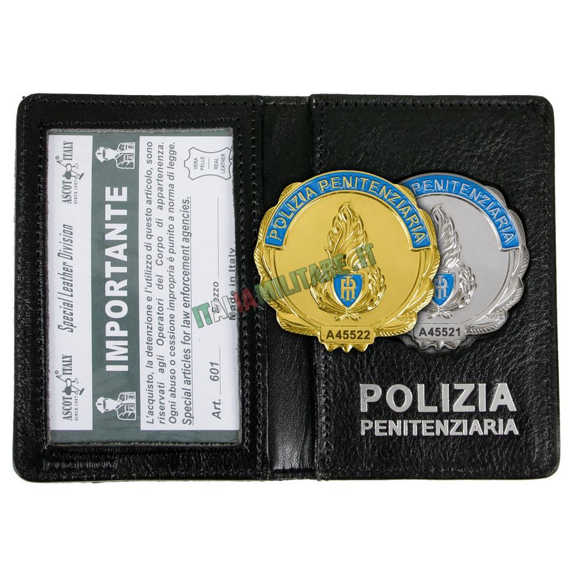 Portafogli Porta Distintivo e Tessera Polizia Penitenziaria Ascot 601
