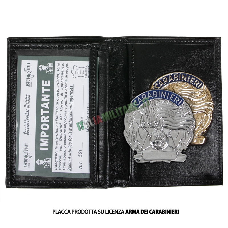 Portafoglio Porta Distintivo Occultabile Carabinieri Ascot 561
