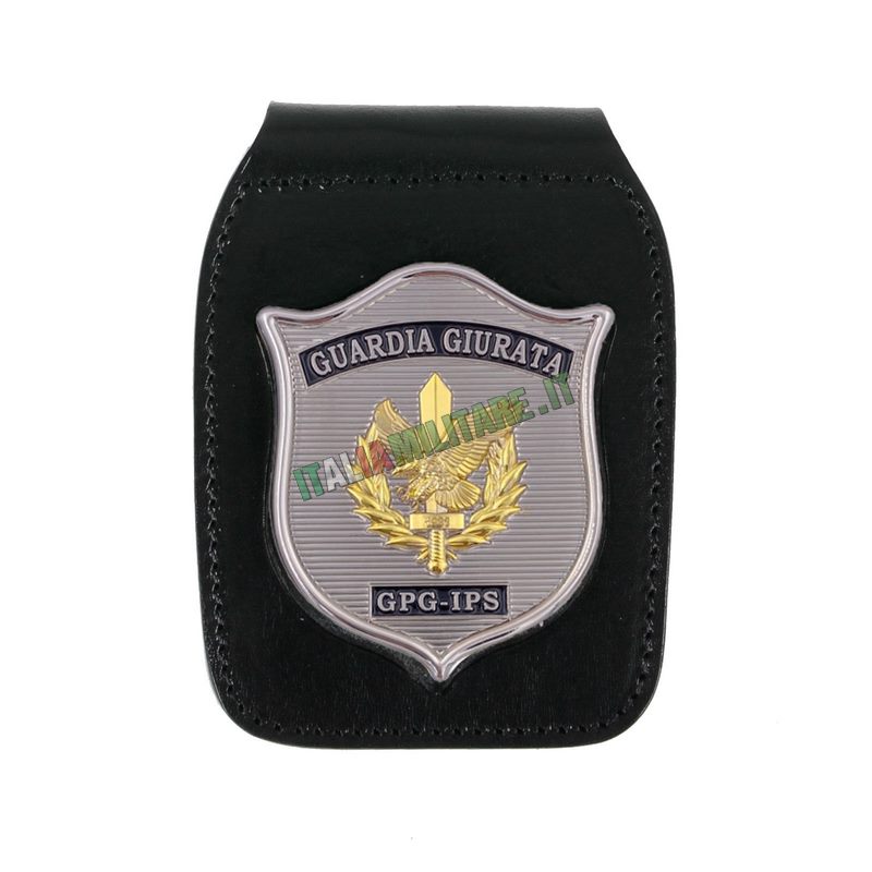 Porta Distintivo Da Cintura e Collo Guardia Giurata GPG-IPS Ascot 604