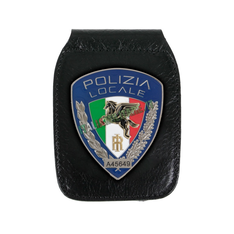 Porta Distintivo Da Cintura e Collo Nuova Polizia Locale Ascot 604
